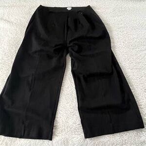 J. Crew Classic Black Wide-Leg Pants